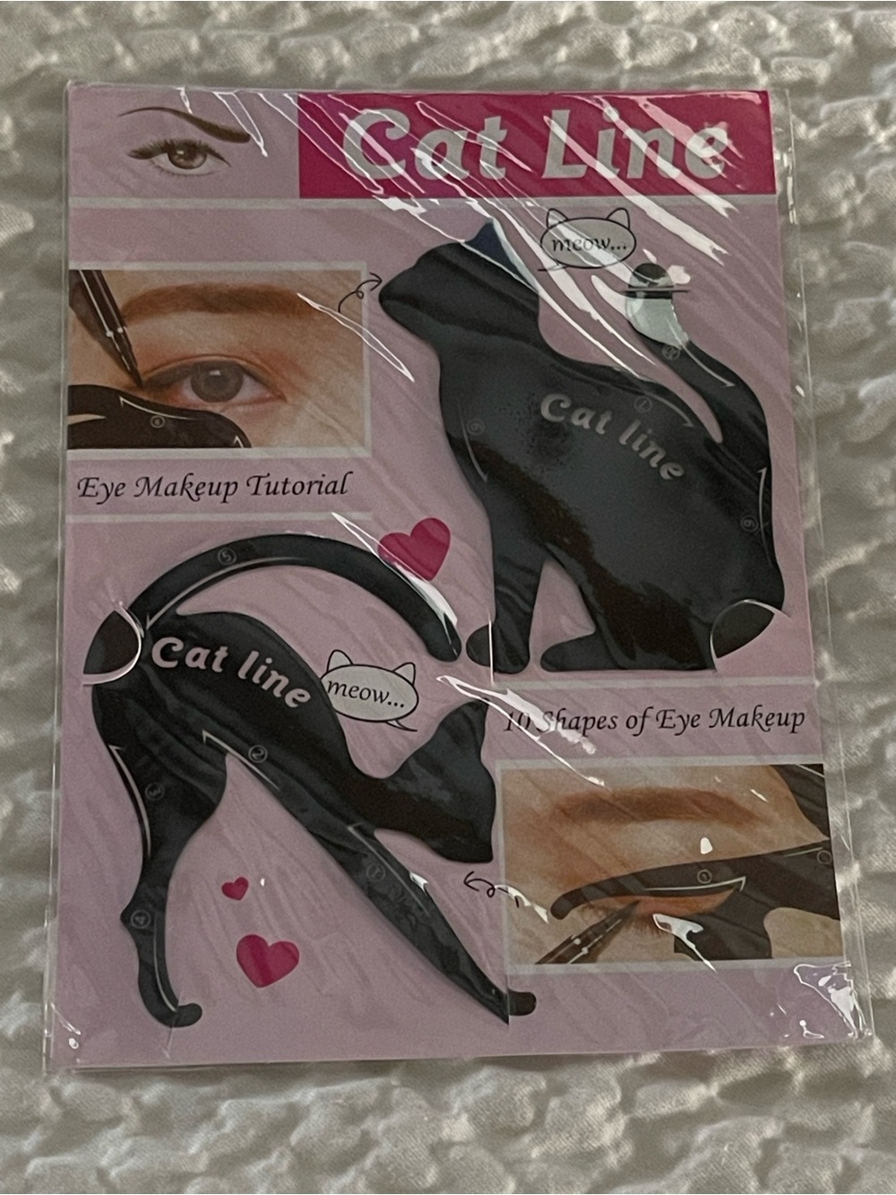 Cat Line Black Eye Makeup Stencil -